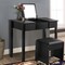 Vanity Makeup Dressing Table Set with Flip Top Mirror and Cushioned Stool